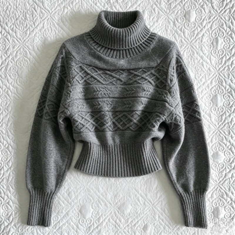 Winter Clothing Aesthetic - Herfst Winter Dames Y2K Rolkraagtrui Koreaanse