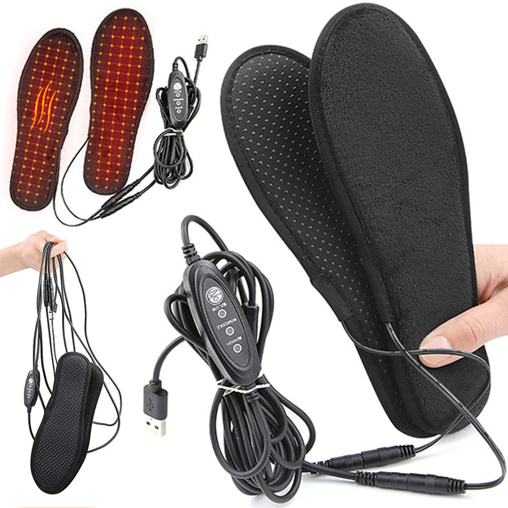 Heated Insole Rechargeable - USB-verwarmde inlegzolen Elektrisch verwarmd schoenpad Verstelbare