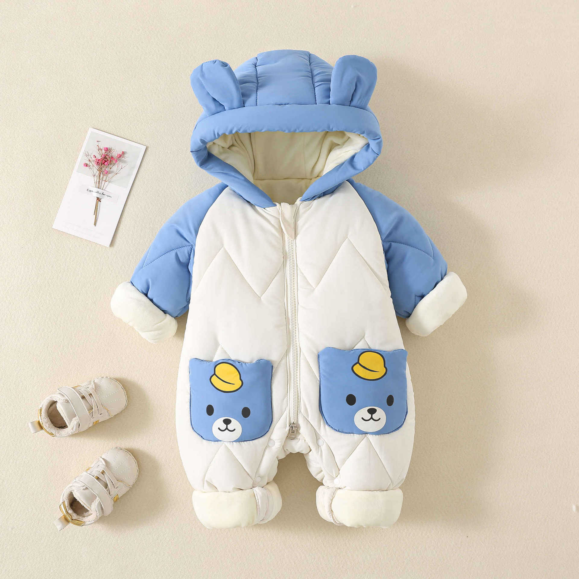 Winter Clothing Toddler - Winter baby buitenkleding met bontvoering, warme