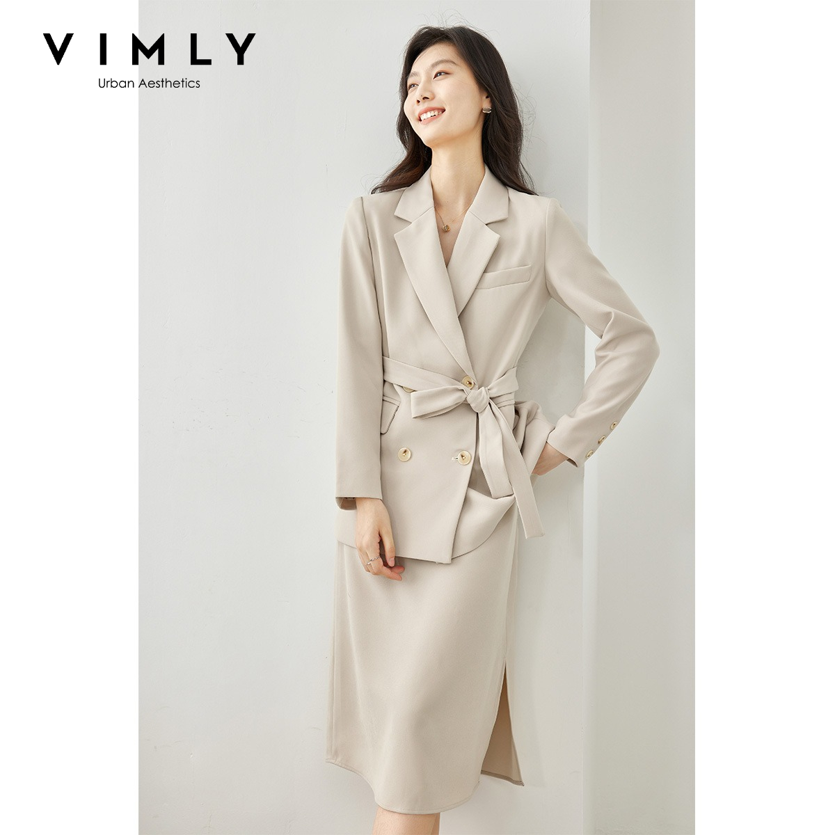 Winter Clothing Women Sale - VIMLY Dames Tweedelige Set 2026 Herfst