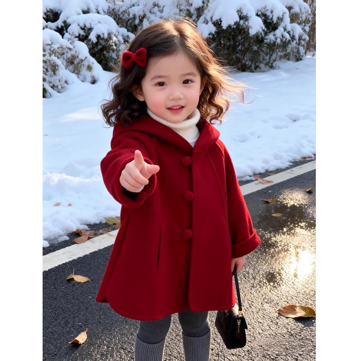 Meisjes wollen jas herfst wint - Winter Clothing Toddler recensie en prijs