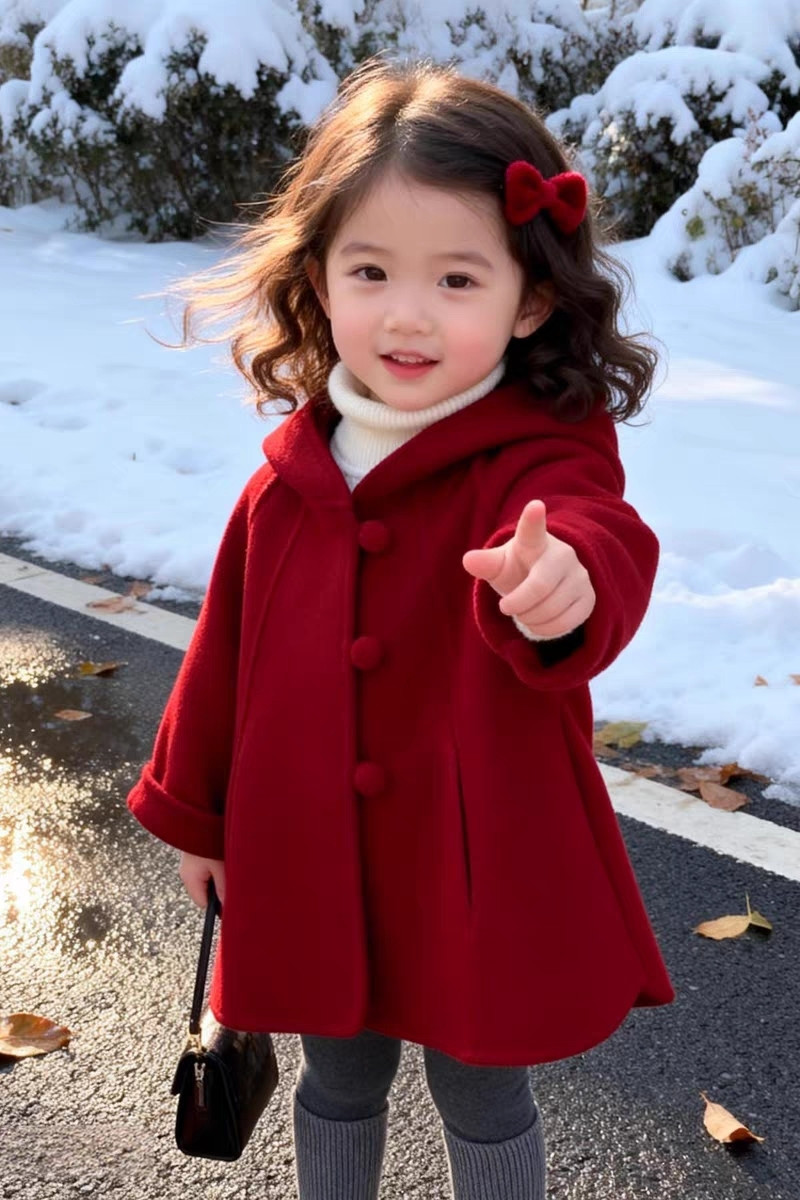 Meisjes wollen jas herfst wint - Winter Clothing Toddler recensie en prijs