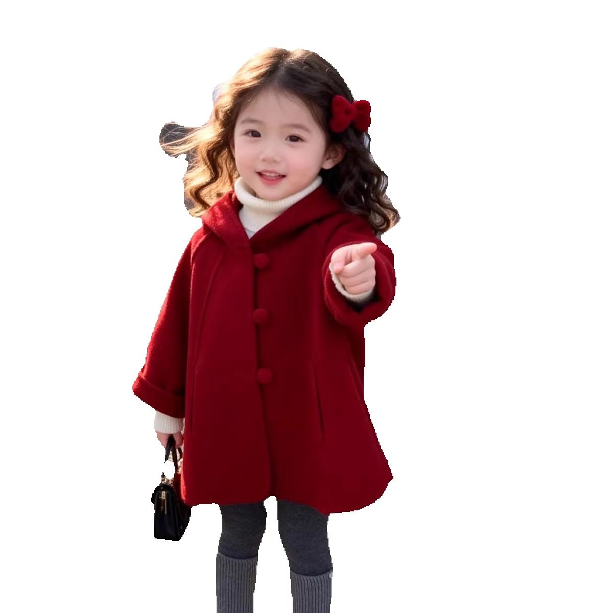 Meisjes wollen jas herfst wint - Winter Clothing Toddler recensie en prijs
