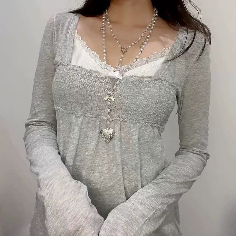 Amerikaanse retro dames T-shir - Winter Clothing Aesthetic recensie en prijs