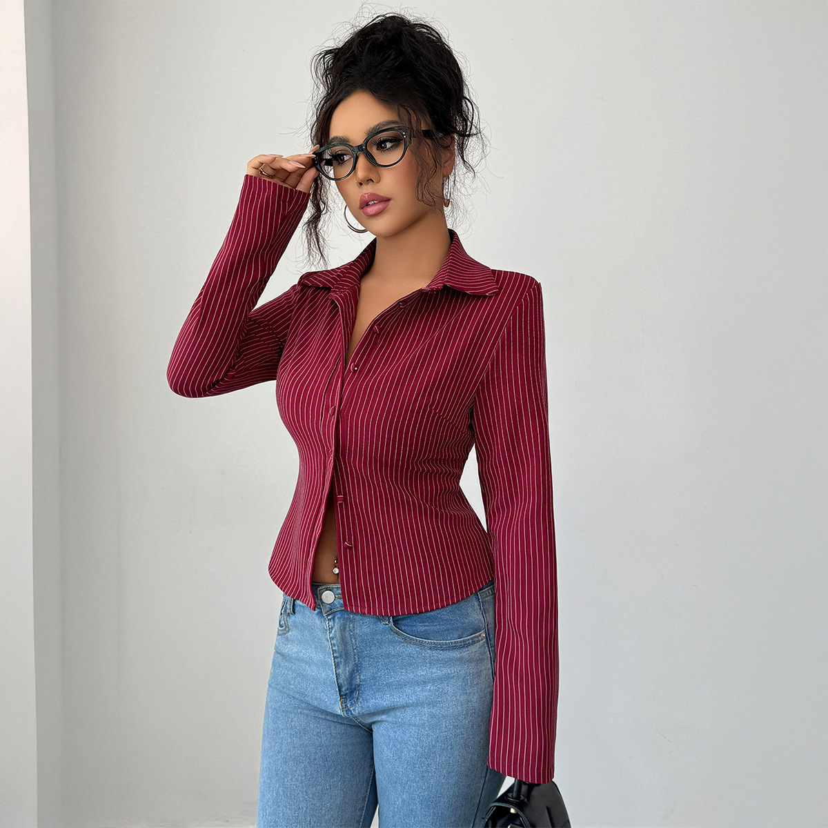 Casual hoogwaardig gestreept v - Winter Clothing Types recensie en prijs