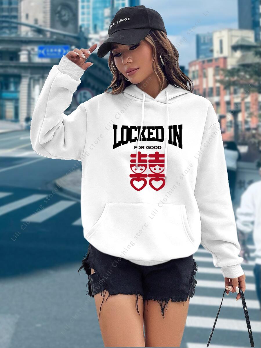 Grappige Brief Print Hoodies V - Winter Clothing Aesthetic recensie en prijs