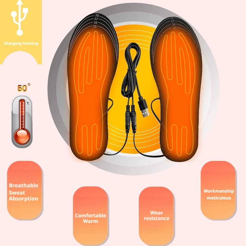Verwarmde inlegzolen, USB opla - Heated Insole Rechargeable recensie en prijs